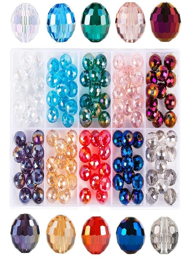 DIY Crafts 125 Grms, As Image, 7mm x 8mm As Image DIY Faceted Spacer Beads, Used for Bracelet Necklace Accessories and Jewelry Making Multi Color Glass Material S(125 Grms, As Image) - Image 2